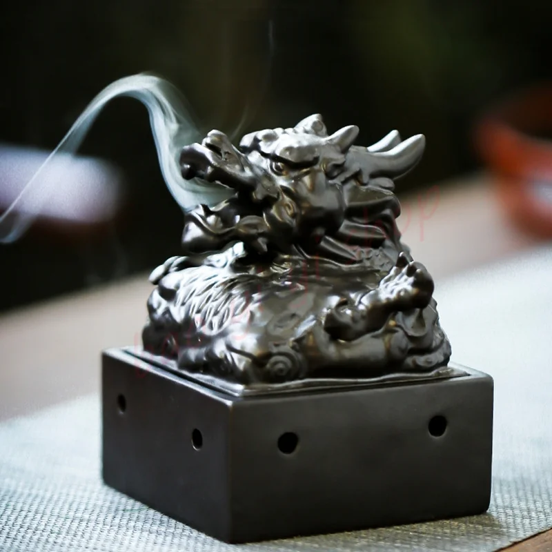 

Seal censer/ Ceramic censer/ Auspicious ornaments