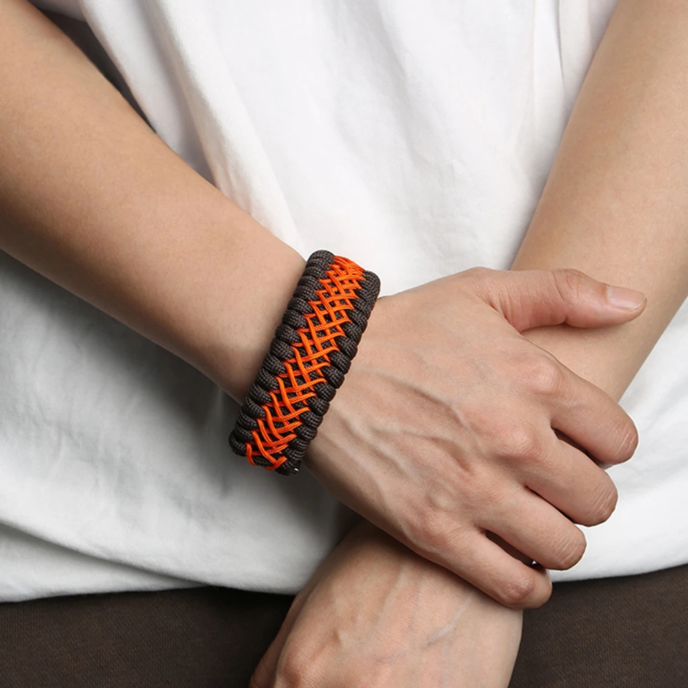 Bracelet paracorde homme style vintage outdoor aventure nature robuste