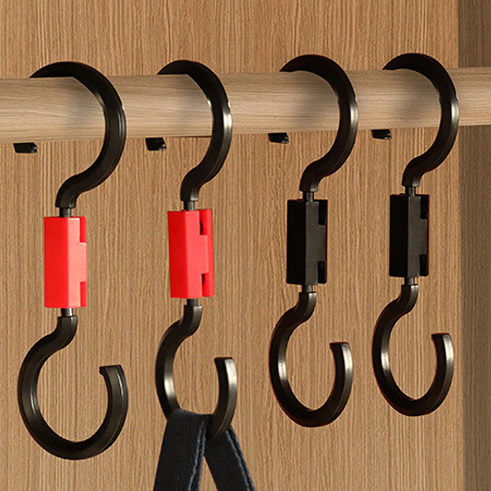 1 pair Car Headrest Hook Seat Back ABS Hook Portable Hanging Clothes Holder Adjustable Rotatable Bedroom Closet Hooks Bear 6 KG