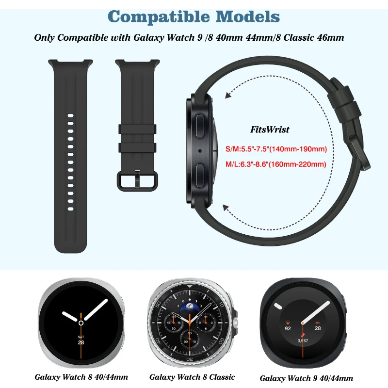 Original Sport Silicone Wristband Strap - Premium Watch Band Bracelet