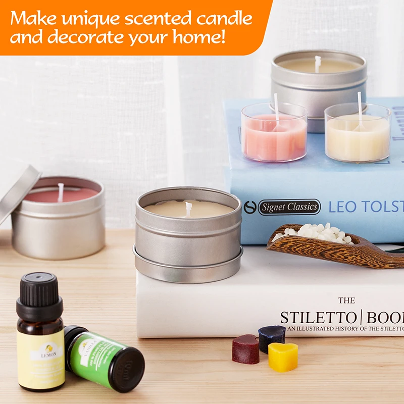 Candle Making Kit - Soy Candle Making Kits for Adults Beginners - Candle  Making Supplies - Candle Pouring Pot, Soy Wax, Candle Wicks, 6 Fragrance  Oil