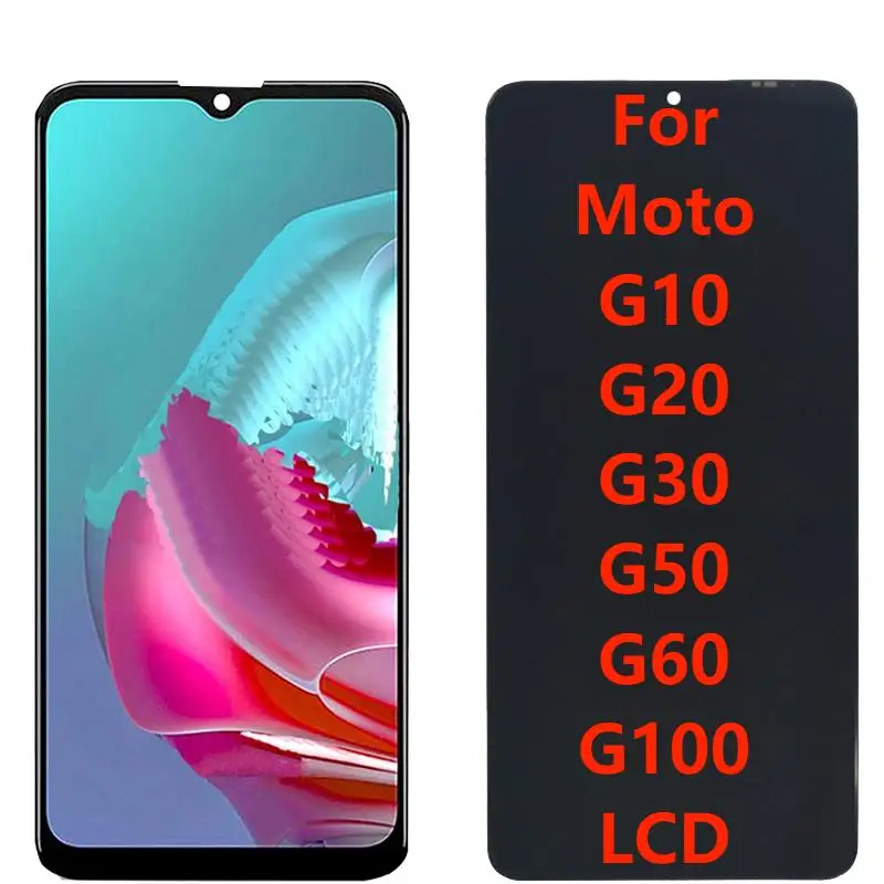

Оригинальный ЖК-дисплей для Motorola Moto G10 G20 G30 G50 G60 G100 с рамкой и сенсорным экраном для Moto G30 XT2129-2 LCD