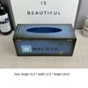 Retro Industrial Style Container Tissue Box Home Living Room Iron Creative Desktop Decoration Restaurant Paper Box Decoration 6
