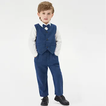 Toddler Boys Long Sleeve T Shirt Tops Vest Coat Pants Child Kids Go Home Outfit for Mom Baby Boys Stuff Boy Summer Clothes 3