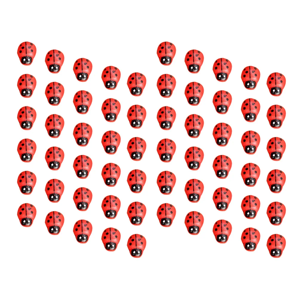 

100 Pcs Micro Landscape Ornament Home Decor Backyard Decorations Outdoor Ladybug
