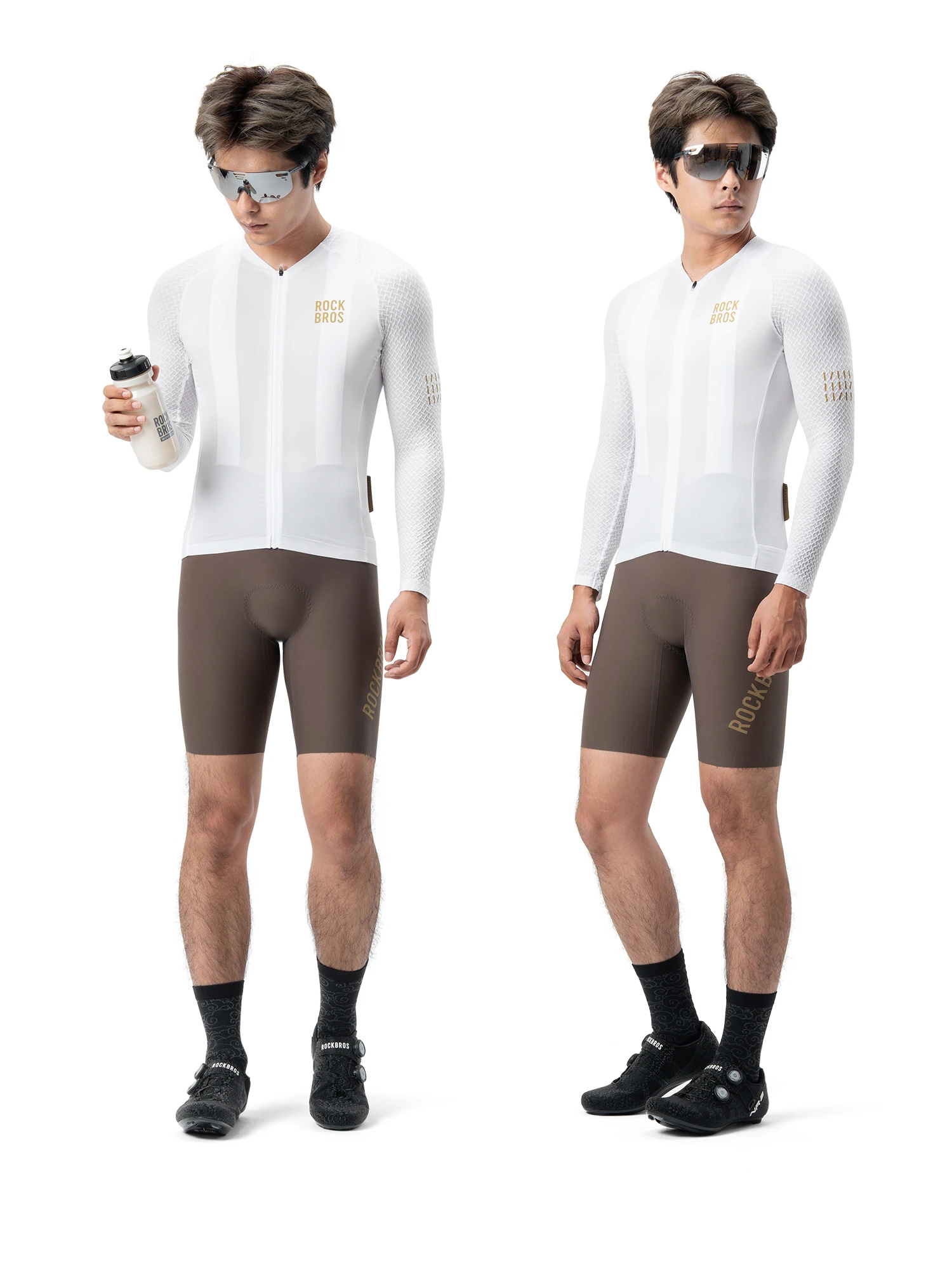 ROCKBROS Cycling Jersey Spring Autumn Lightweight High Elasticity Long Sleeve Bicycle Jersey Wicking Breathable MTB Bike Jersey