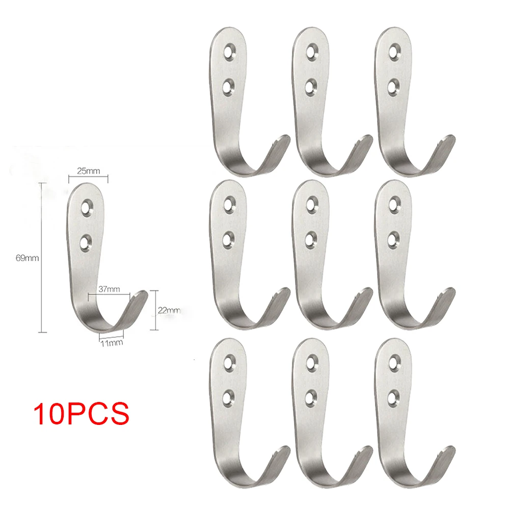 

10pcs/Lot Vintage Wall Mounted Single Prong Hook Retro Mini Size Bronze Hangers For Clothes Keys Hat Towel Robe Bathroom Hooks