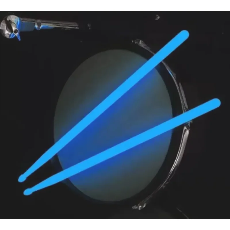 Glow-in-the-Dark Luminous Nylon Drumsticks - Fluorescent Bright Light Musical Accessory