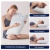 MUUEGM Cervical Pillow For Neck Strain Relief, Memory Foam Neck Pillow For Sleeping, Contour Cooling Pillow For Side Sleeper 5