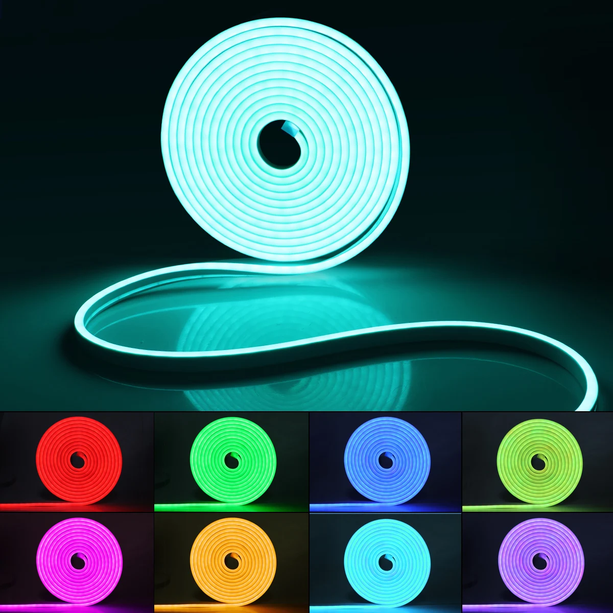 Neon Rope Light Mexllex RGB LED s, Music Sync Control With App/Remote ...