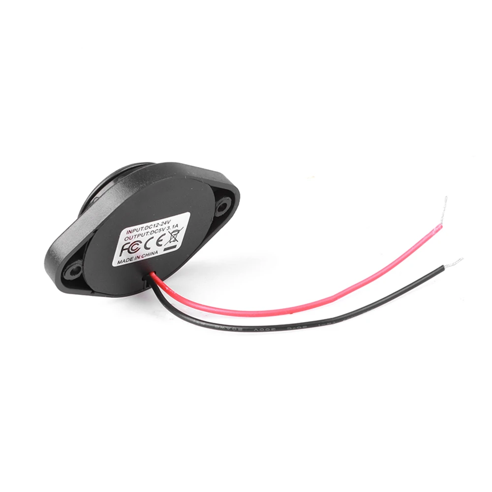 Dual-USB-Ladegerät, 12–24 V, 3,1 A, Auto-Ladegerät, Steckdose, Adapter, Telefon-Aufladung für Motorrad, Auto, Boot, Wohnmobil, Wohnwagen – Detail 6