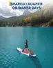 10.6ft Inflatable Stand Up Paddle Board for Adults & Youth, Magenta & White SUP Board with Non-Slip Deck, Complete Kit for Yoga, Cruising, Surfing
