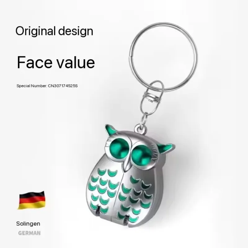 New Owl Shape Nail Clipper Stainless Steel Folding Nail Clippers Keychain Portable Tools