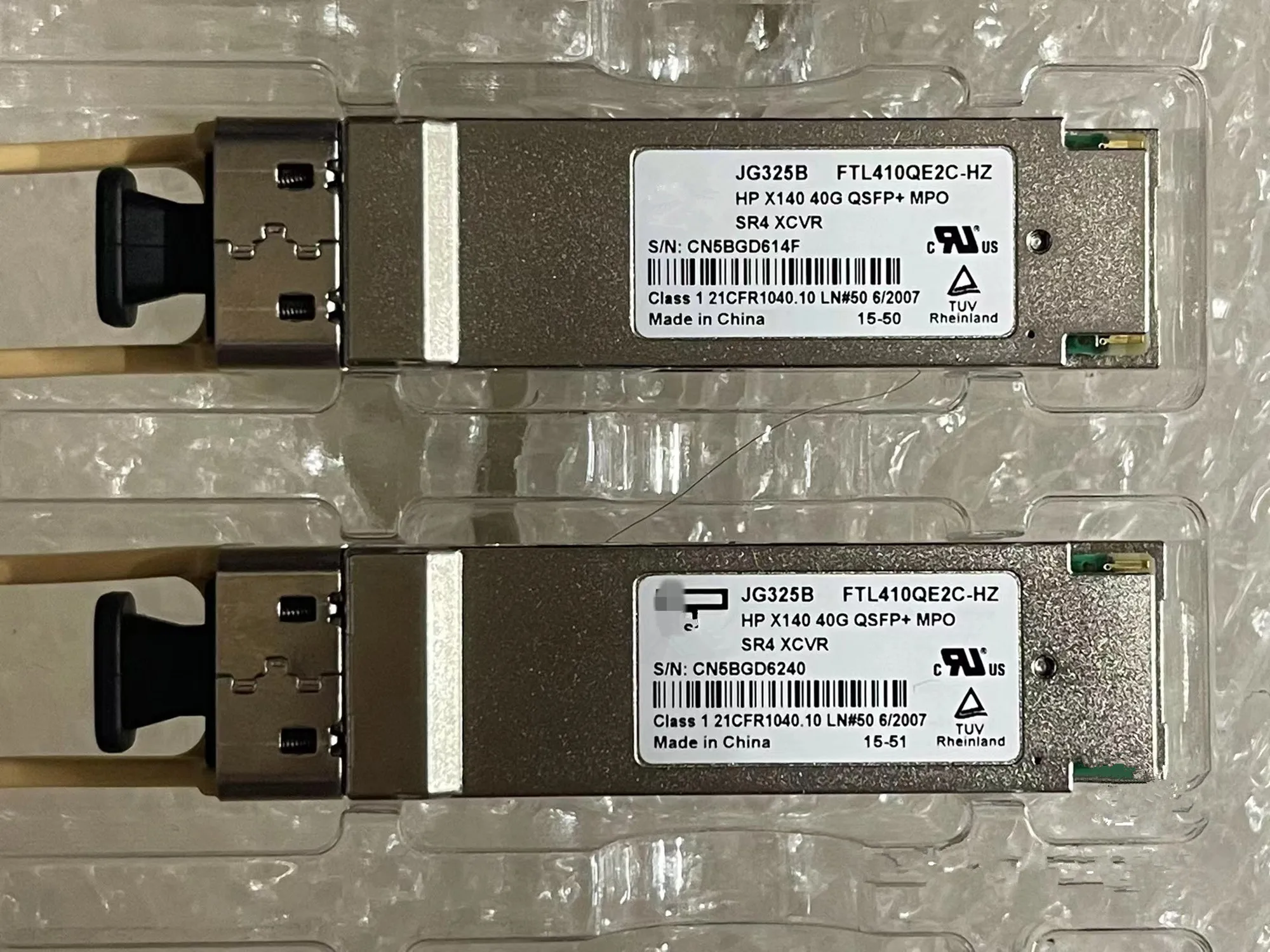 

QSFP MPO 40G Fiber Optical Module H-PE JG325B FTL410QE2C-HZ HP X140 40G QSFP+ MPO SR4 XCVR 40g Fiber Switch Transceiver