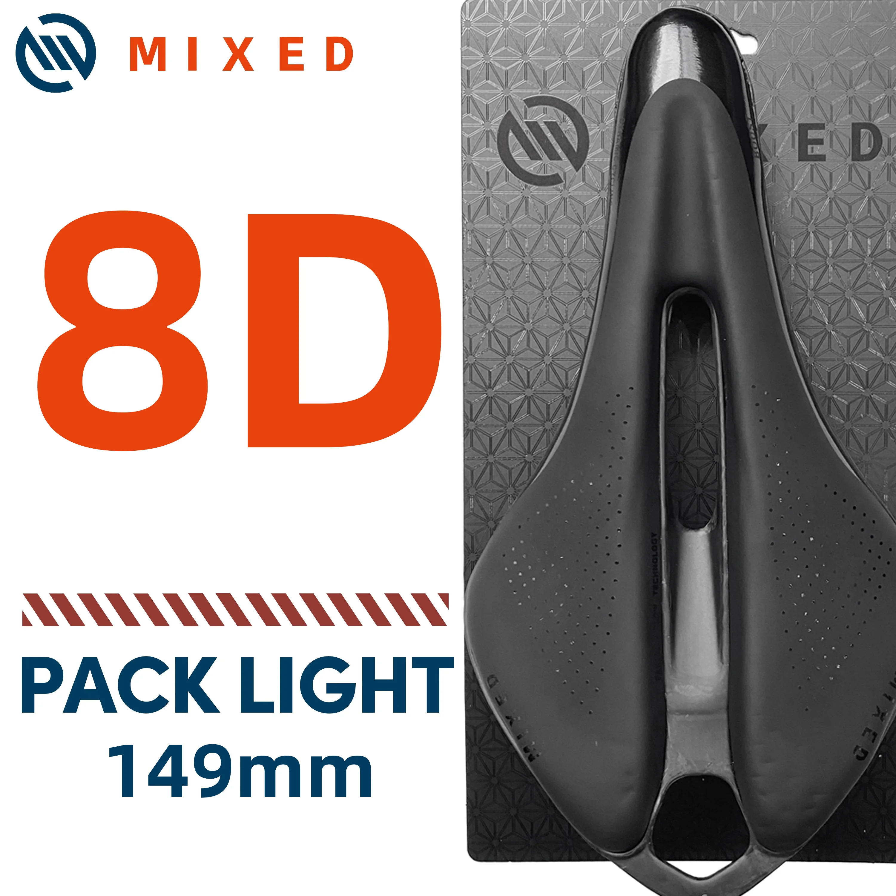 MIXED GEMISCHTE Volle Carbon Faser Sattel Pack 5D 6D 7D Ultra Licht Gewicht Leichte 143mm 155mm für MTB Berg fahrrad Rennrad Teile – Detail 18