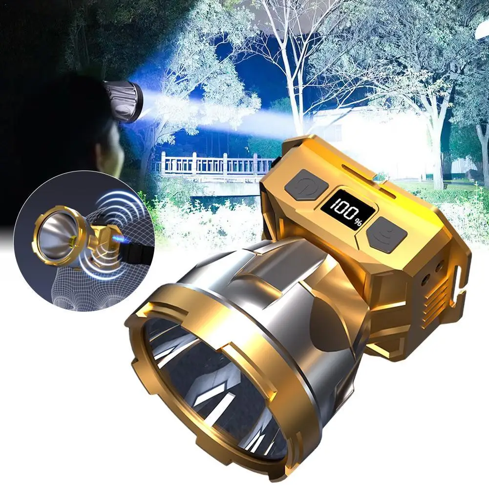 

High Power LED Strong Light Headlights Explosion Bright Long-range Outdoor Fishing Rechargeable Night Fishing Headlights
