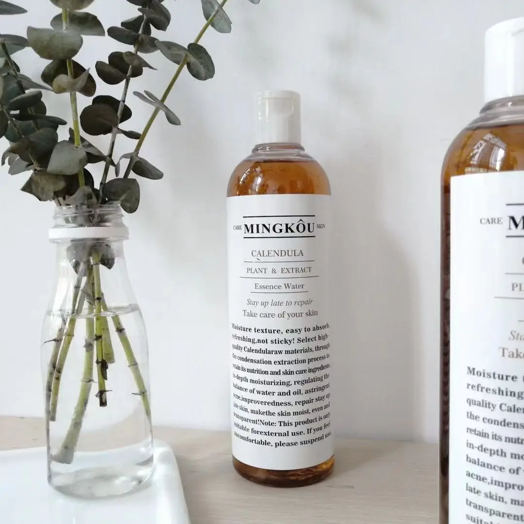 500ml Calendula Plant Extract Toner Oil Control Acne Hydrating Contractive Pore Brighten Skin Tone Improve Dullness Skin Care toner remove acne face toner