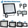Led Flood Light Pir Motion Sensor 10W 20W 30W 50W 100W Ac220V Ip66 Waterproof Spotlight Street Floodlight Outdoor Searchlight