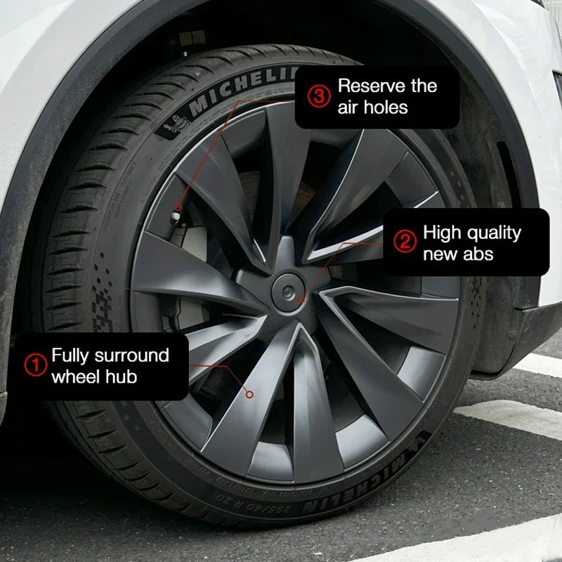 4 個ホイールキャップ 20 インチテスラモデル Y ジュニパー 2025