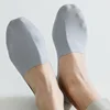 5 Pairs/Lot Men's Socks Breathable Silicone Non-slip Invisible Won't Fall Off Boat Sock Comfortable Breathable Ultra-thin Sox 2