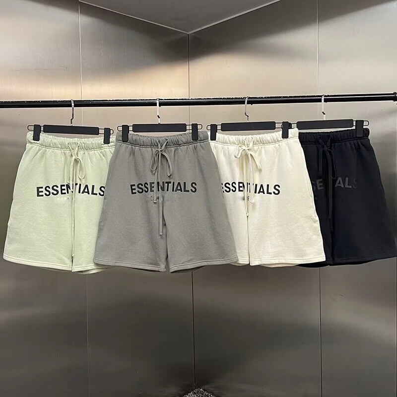 

Summer Essentials Oversize Brand Men's Shorts Women High Street Loose Basketball Casual Pants Hip Hop Streetwear Running Fashion