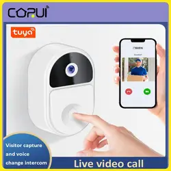 Tuya WiFi Video campanello campanello per porta esterna impermeabile IP65 citofono a batteria Smart Home Wireless Door Phone Camera Smart Home
