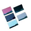 Business Card Holder Stainless Steel PU Leather Metal Business Card Holder Business Simple Fashion Creative Style 1