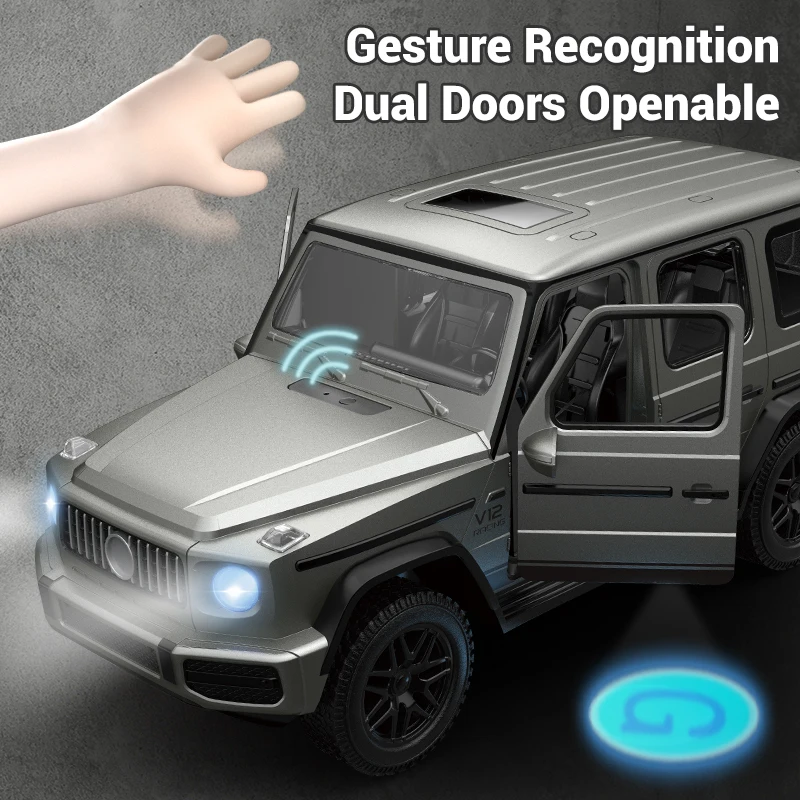 2024 Jeep RC Car 2.4GHz 1/14 Scale Gesture Sensing Door Opening Remote Control Car Simulation Vehicle For Boy Toys Birthday Gift 4