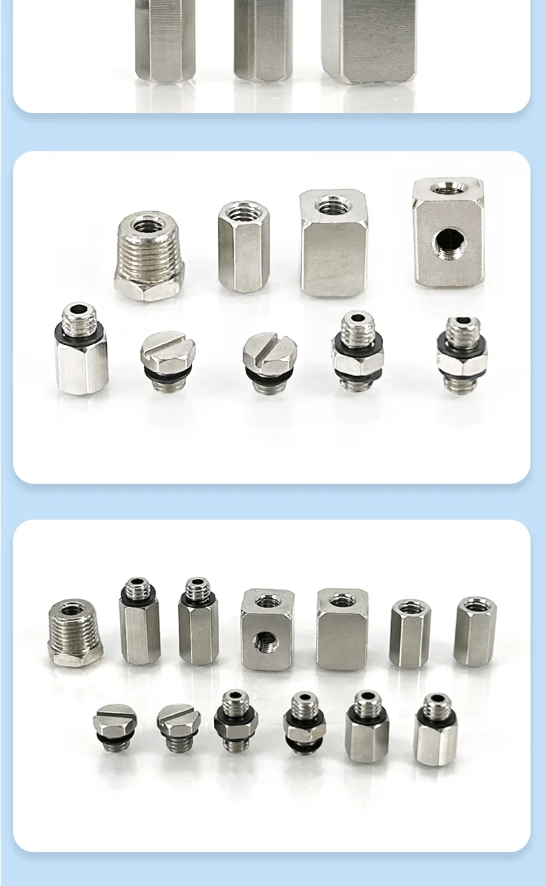 Metall Mini Air Pneumatische Rohrverschraubung Messing Gerade Ellenbogen T-Rohr Innengewinde M3 M5 M6 1/8 OD Stecker Adapter Schnellverbinder – Detail 6