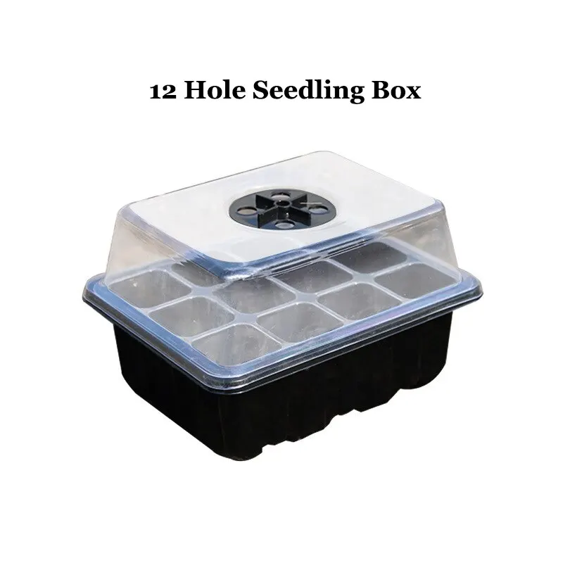 12 Hole Seedling Box Three Piece Set Moisturizing Seeding Insertion Succulent Flower Pot