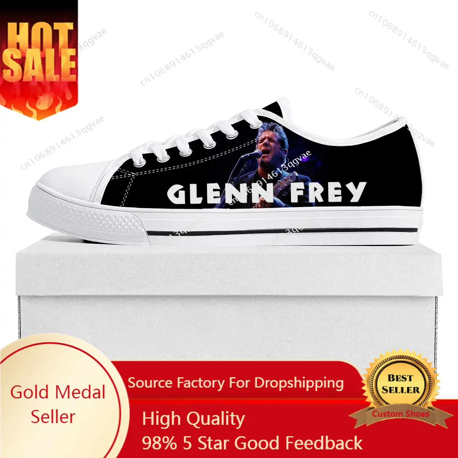 Glenn Frey Low Top Sneakers Mens Womens Teenager High Quality Sneaker Canvas Custom Made Shoes Casual Couple Customize Shoe asterix adventure obelix low top sneakers womens mens teenager high quality canvas sneaker casual anime cartoon customize shoes