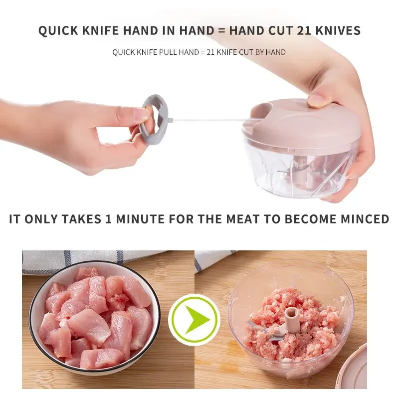 1pc Multifunctional Handheld Meat Chopper Meat Grinder Mixing