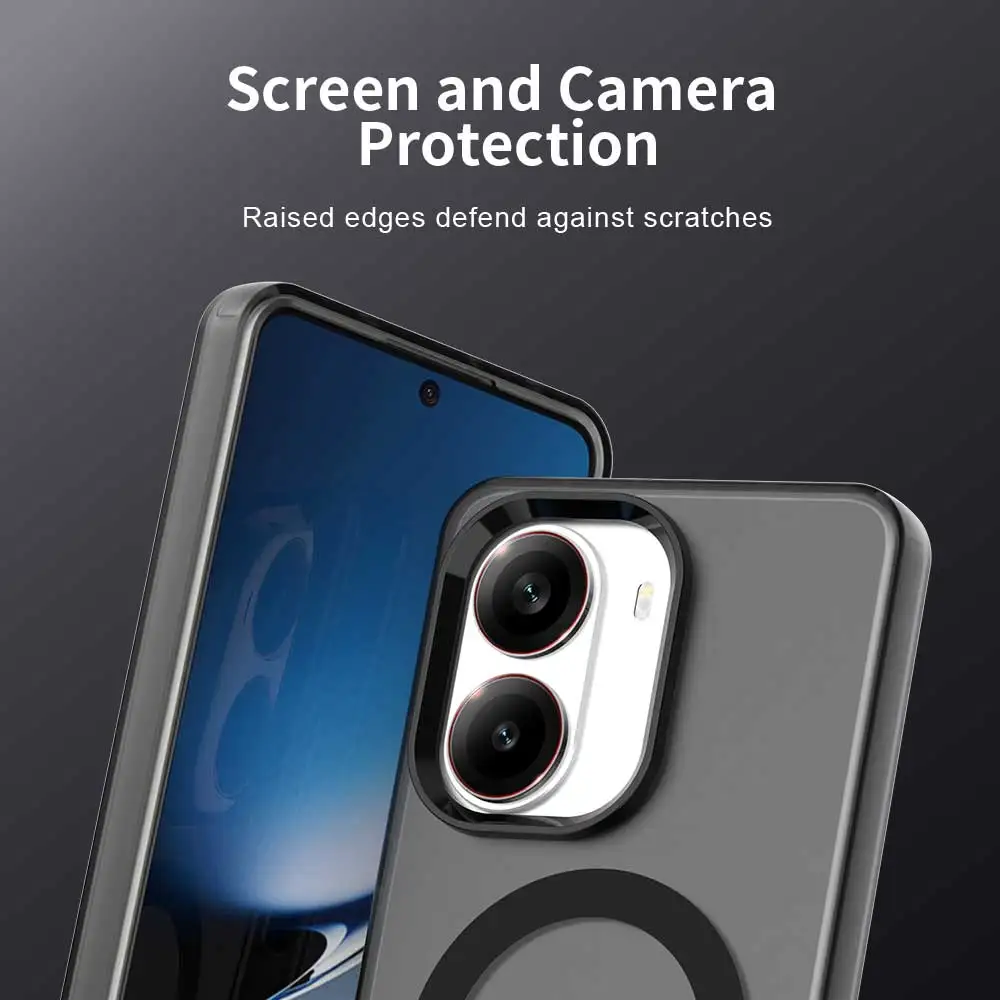 Translucent Candy Color Phone Case with Magnetic Wireless Charging Capability