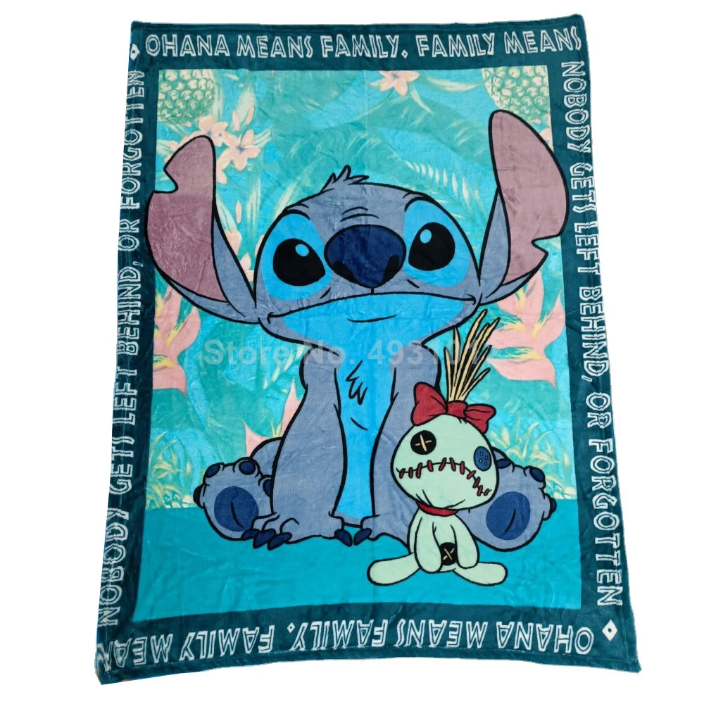 

Disney Lilo & Stitch Soft Baby Blankets 100x140cm Throw for Babies Boys Girls BedSpread Sofa Cover Bedroom Gift Drop Shipping