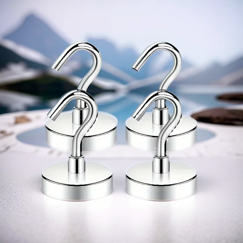 Hochleistungs-Magnet haken, D25mm-Strong Magnet haken für Kreuzfahrt kabinen, magnetische Metall grill haken zum Aufhängen, Magnete mit Haken – Detail 1