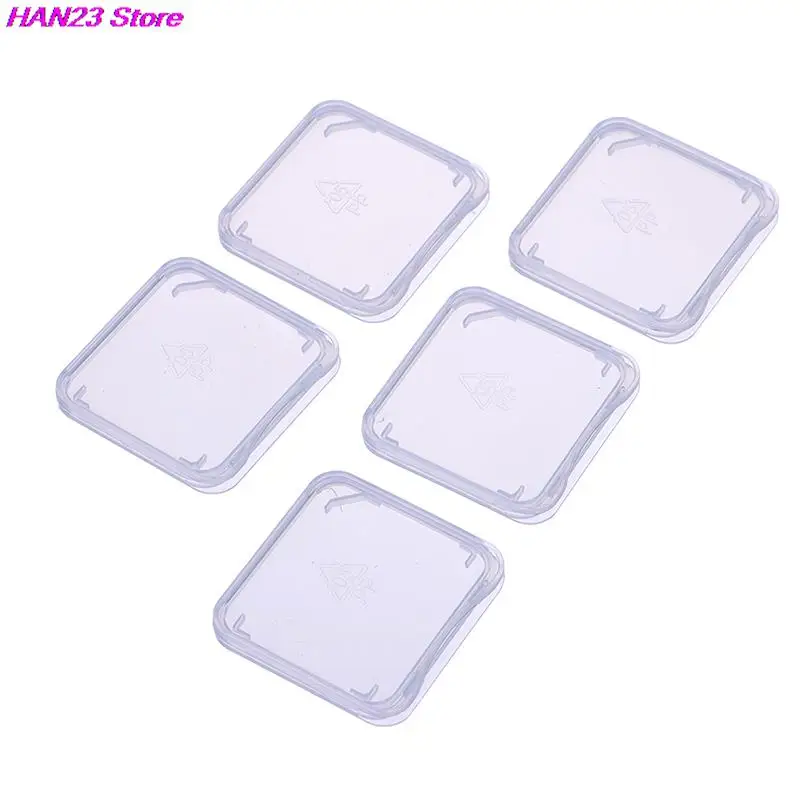 New 10pcs/lot Transparent SD Memory Card Case Holder Box Storage Boxes Memory Card Clear Plastic Case Holder Protector