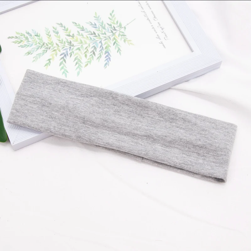 Elastic Cotton Sports Headband for Women - Versatile Hair Accessory for Gym, Running, Yoga, and Makeup