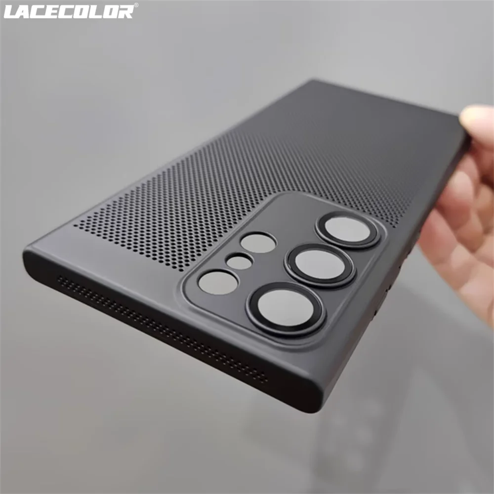 Slim Breathable Heat Dissipation Mesh Phone Case with Lens Protection and Bumper Cover