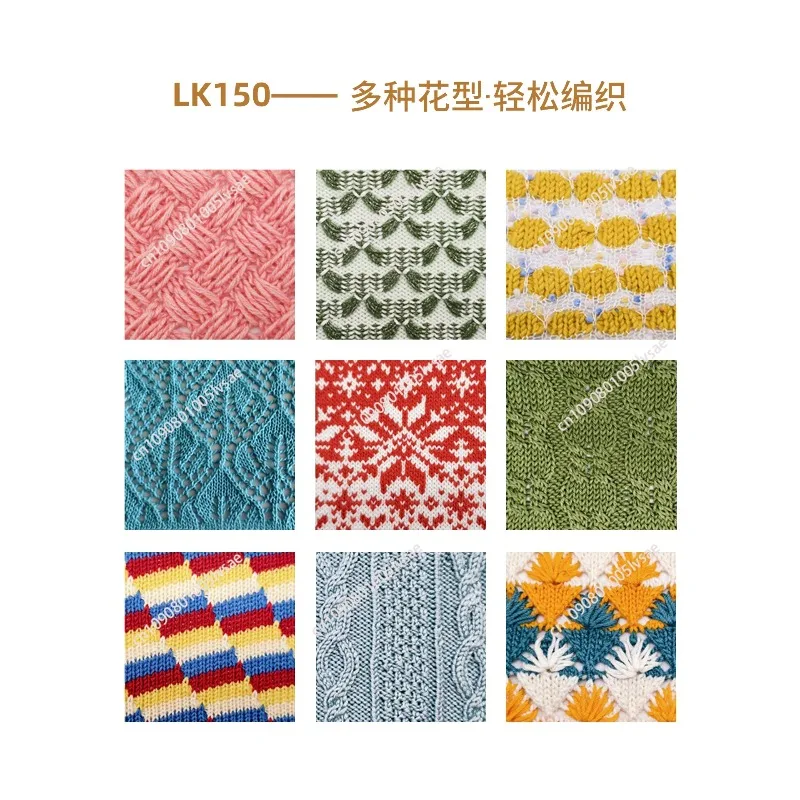실버 리드 수동식 LK150 자카드 3.9G 6.5mm 중간 게이지 초보자용 가정용 직조 편직기 새 상품