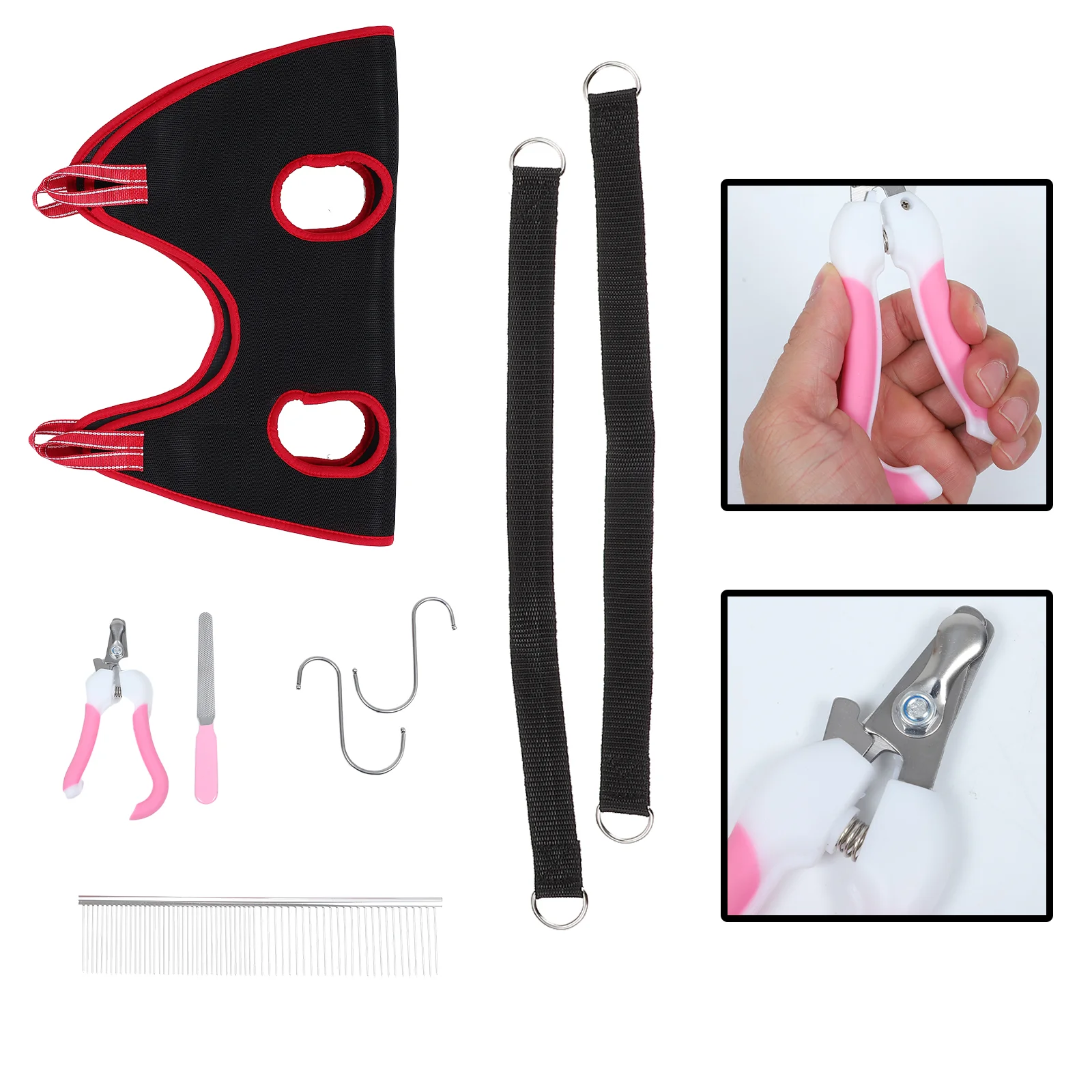 1 Set of Cat and Dog Nail Trimming Hammock Pet Hanging Harness for Pet