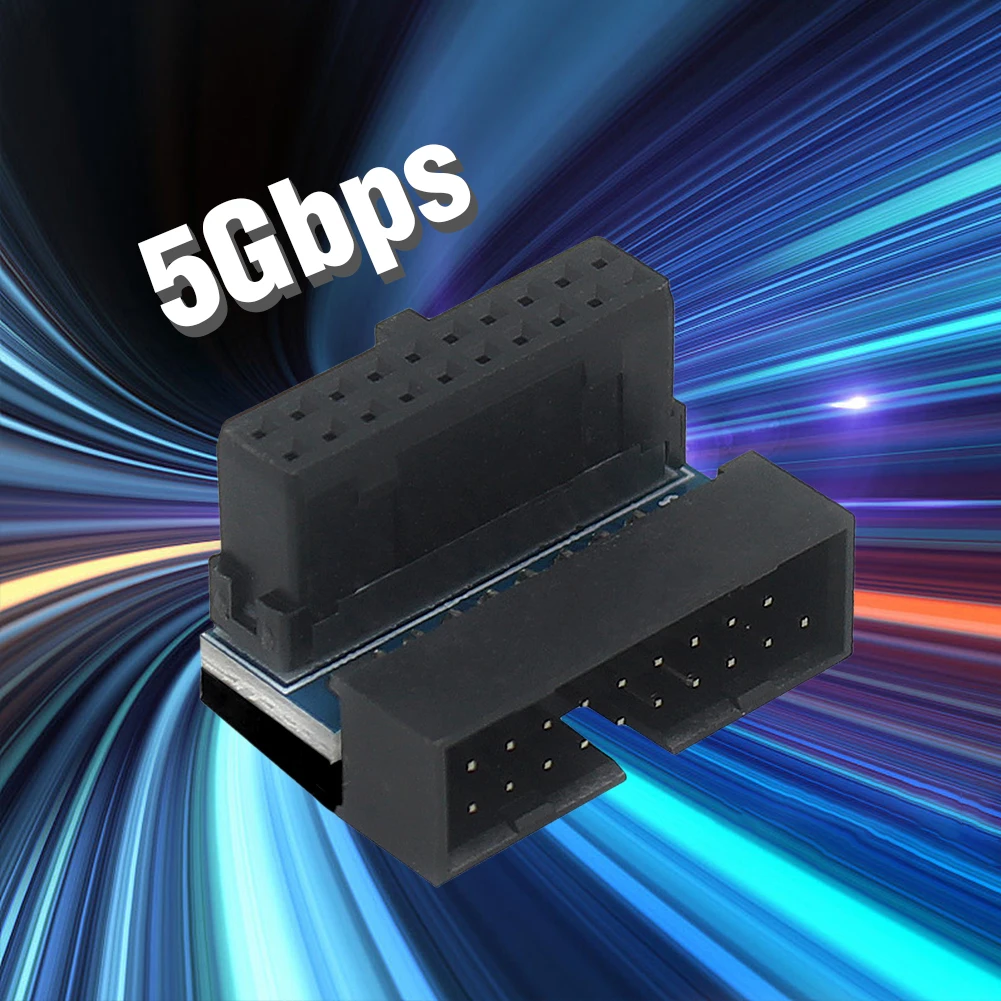 Portable Connector Compatibility Computer Motherboard ABS Metal Header Adapter USB 3.0 19/20 Pin Desktop Motherboard Accessories