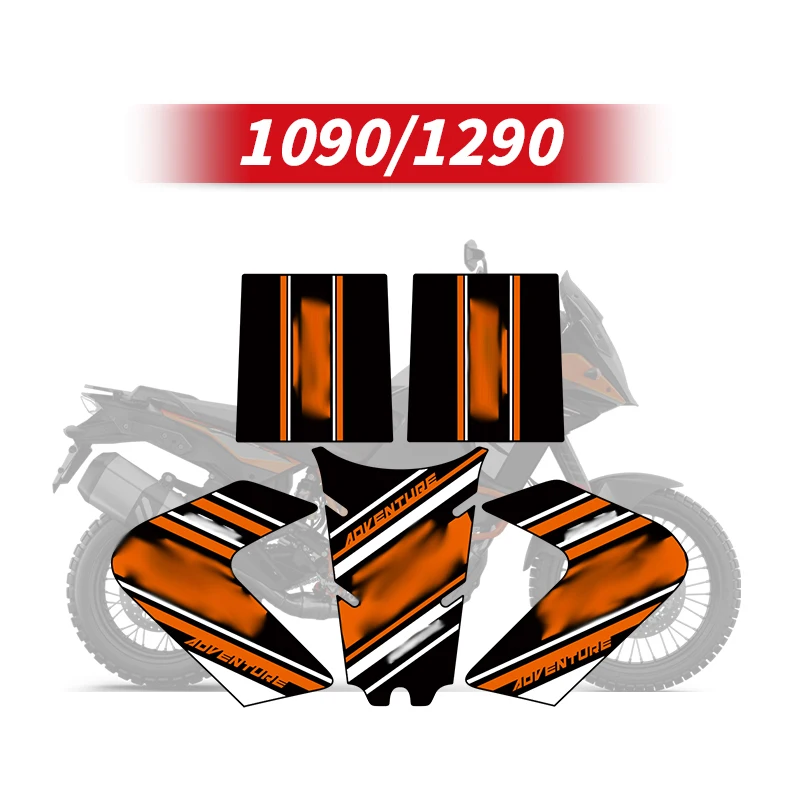 For KTM 1090 1290 Fuel Tank Are Pattern Decoration Protection Stickers Kits With Front Shock Absorber Decals Motorcycle Refit loose fit sweater colorblock knitted turtleneck men s sweater with high collar neck protection soft warm thickened for autumn
