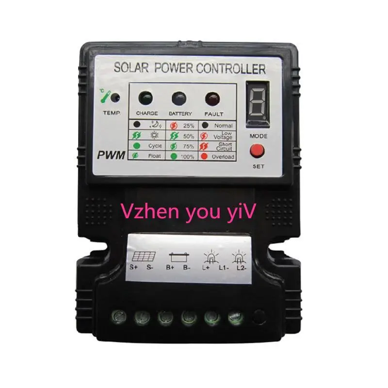 Photosynthetic silicon solar energy charge controller 12v10a, home road
