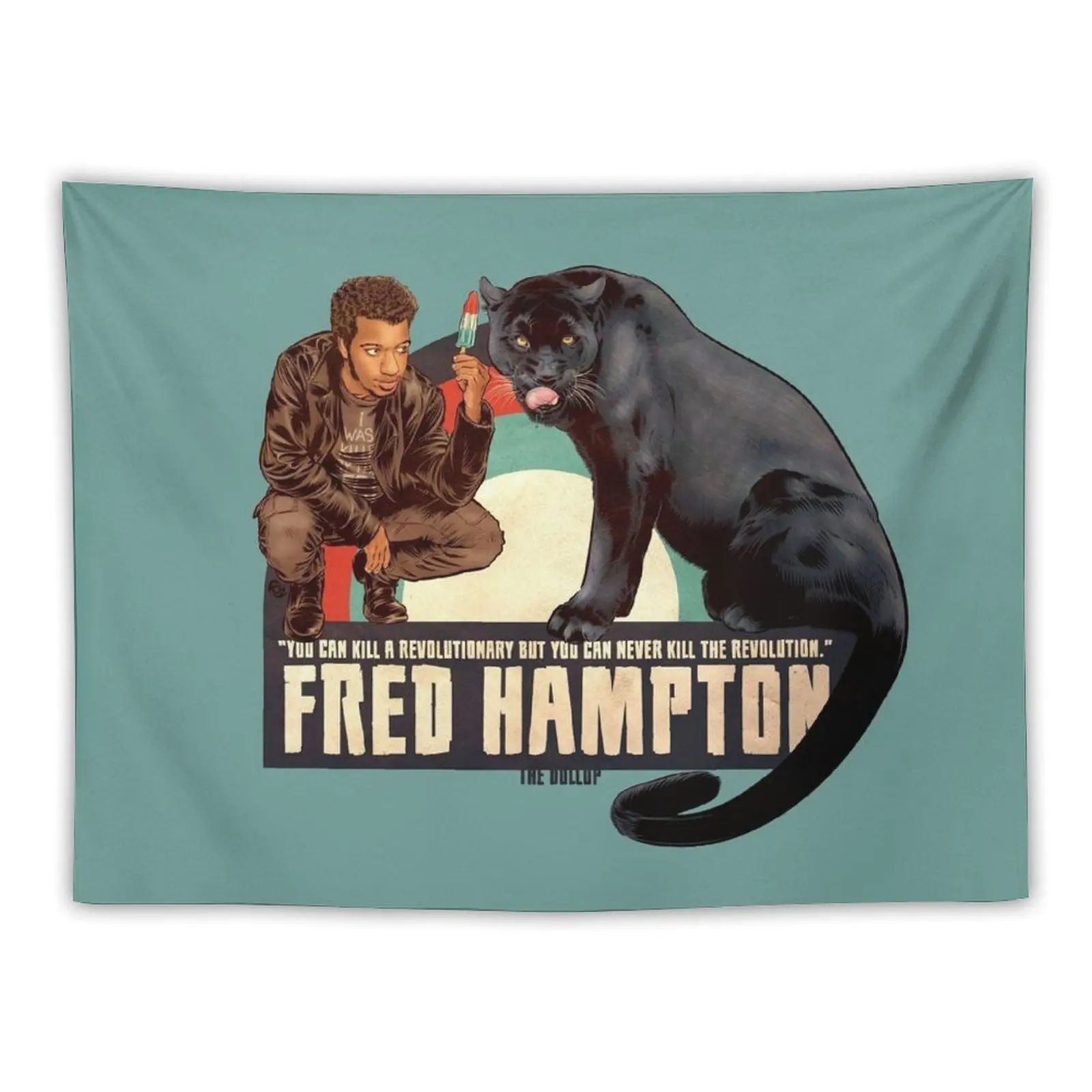 

Dollop - Fred Hampton Tapestry Home Decor Accessories Art Mural Decorations For Room Funny Tapestry