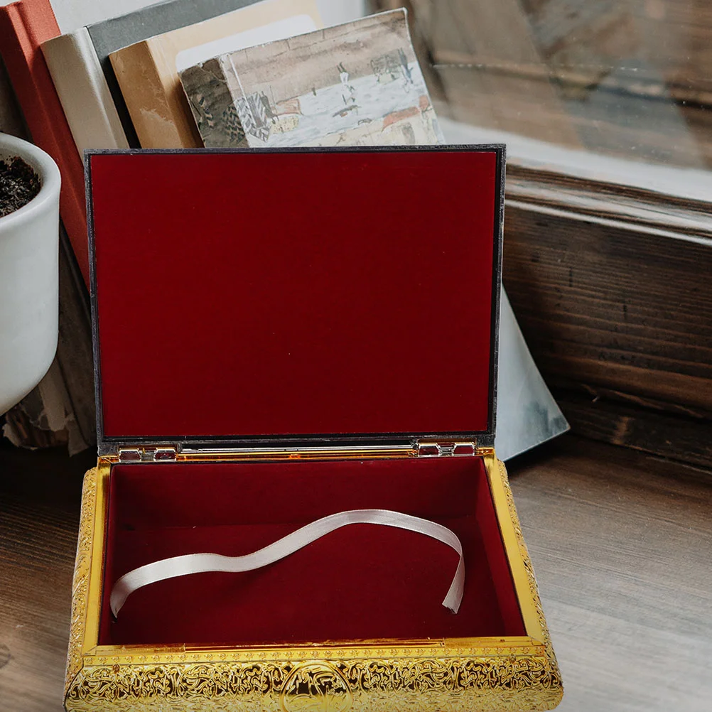 

Ящик для хранения книг Quran, изысканный контейнер для книг, коробка для Библии, реквизит для фотографий, декоративная коробка для книг