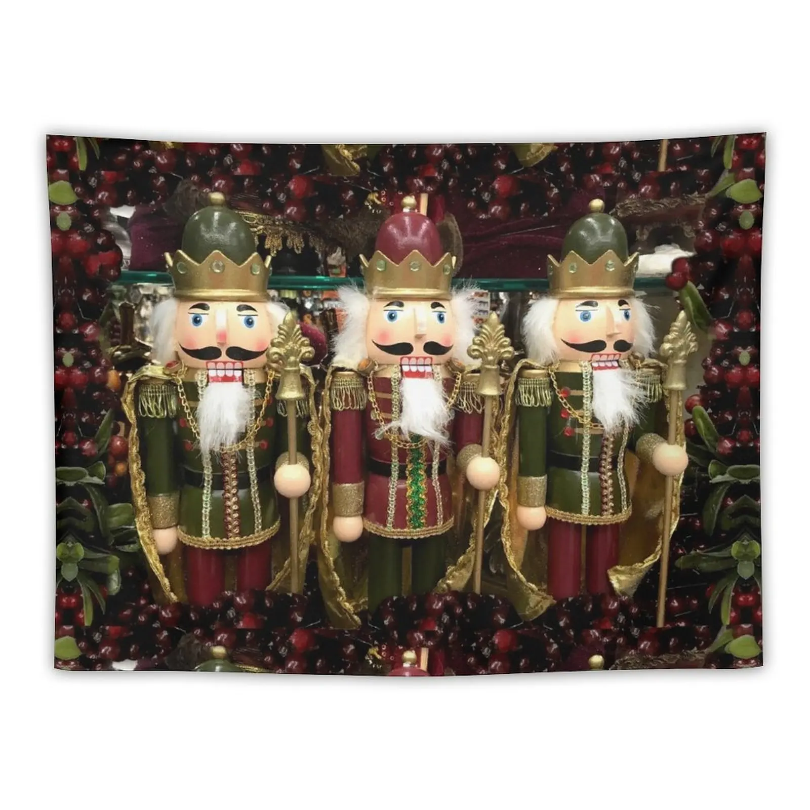 Christmas Nutcracker Trio Tapestry On The Wall Bedrooms Decorations Japanese Room Decor Wall Decoration Items Tapestry