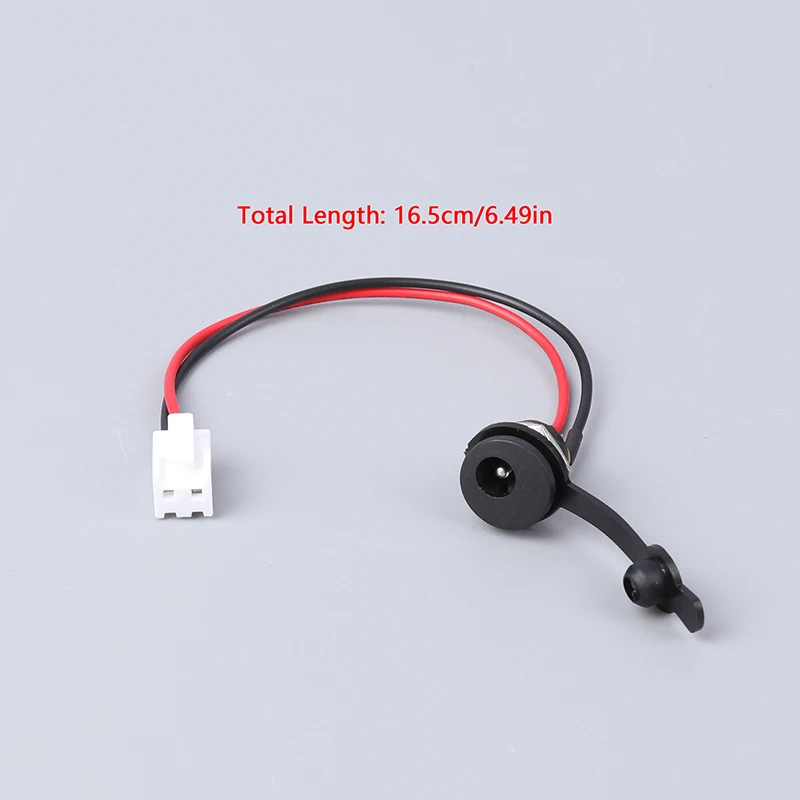 

Electric Scooter Charging Port Power Charger T-head Plug For DC5.5x2.1mm Round Hole Socket Cable Replacement Accessories