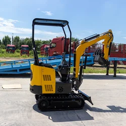 Mini excavadora sobre orugas de fábrica China, excavadora de 1 tonelada, Boom Swing con CE EPA