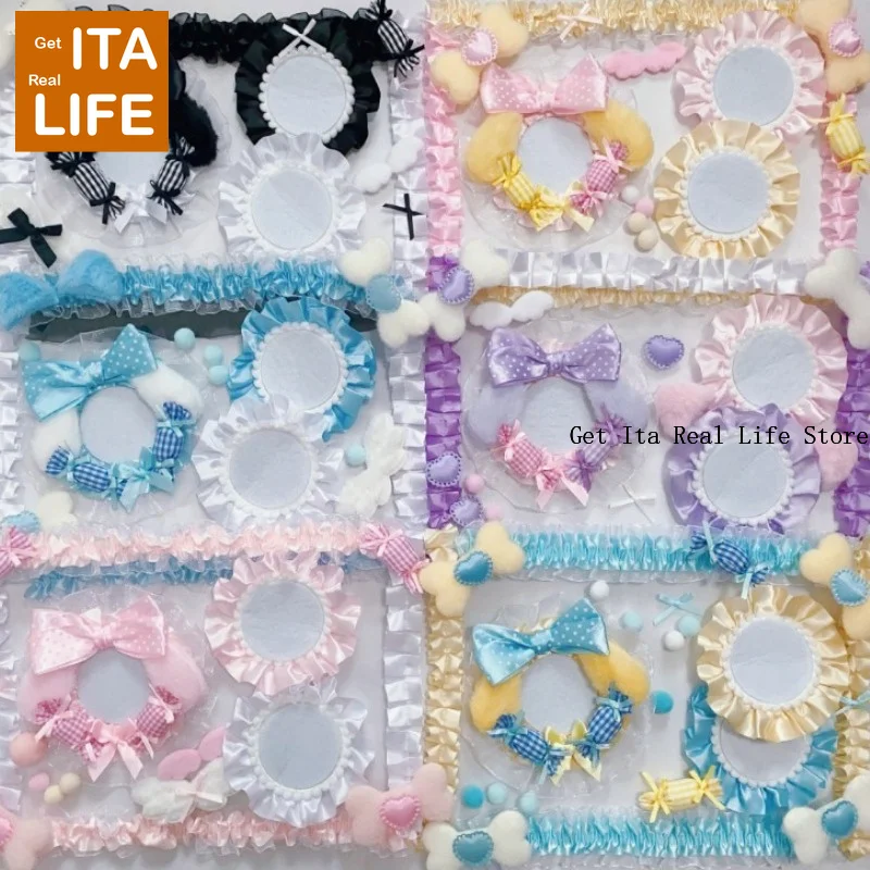 Italife Ita sac Anime porte-Badge ensemble décoration colorée Kawaii bonbons moelleux lapin ruban dentelle Itabag insérer accessoires H356 1