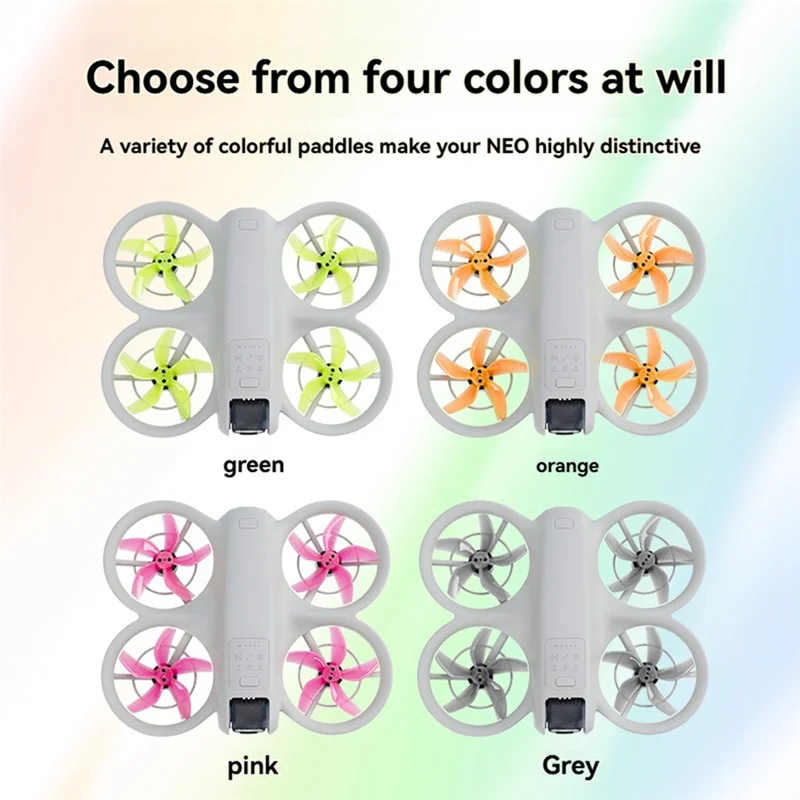 DJI NEO 드론용 T23C 5날개 프로펠러, 다채로운 프로펠러 블레이드 교체 부품, DJI NEO 액세서리